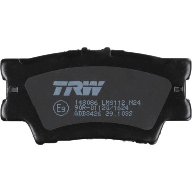 TRW | Bremsbelagsatz, Scheibenbremse | GDB3426