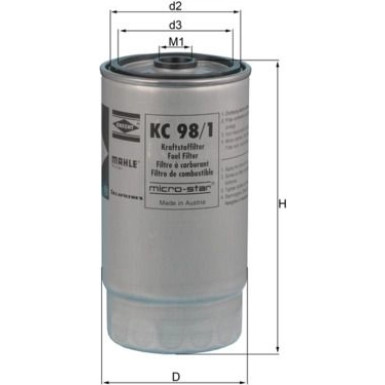Knecht | Kraftstofffilter | KC 98/1