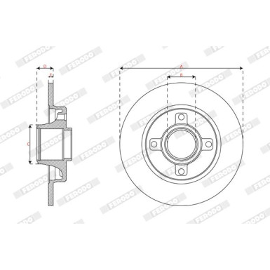 Ferodo | Bremsscheibe | DDF2929-1