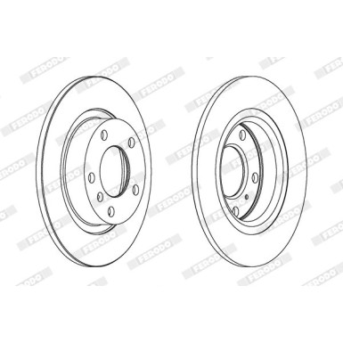 Ferodo | Bremsscheibe | DDF1651C