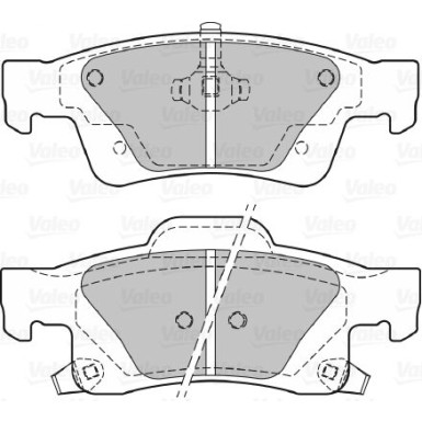 Valeo | Bremsbelagsatz, Scheibenbremse | 601347