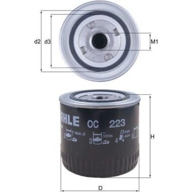 OC 223 Ölfilter
