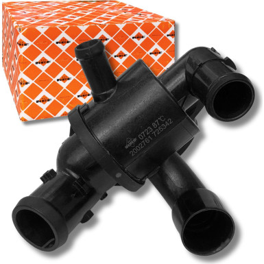 NRF 725342 Kühlwasserthermostat Öffnungstemperatur: 87°C, mit Gehäuse NRF 725342 Kühlwasserthermostat Öffnungstemperatur: 87°C, mit Gehäuse