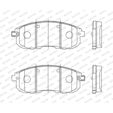 Ferodo Bremsbelagsatz, Scheibenbremse PREMIER ECO FRICTION FDB4148