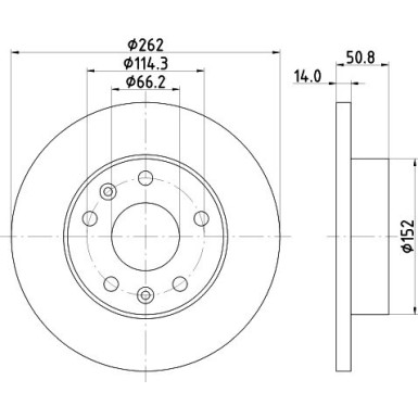 Hella | Bremsscheibe | 8DD 355 107-181