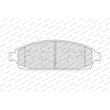 Ferodo | Bremsbelagsatz, Scheibenbremse | FDB4002