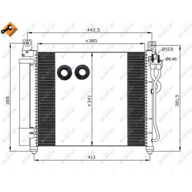 35888 Kondensator, Klimaanlage EASY FIT