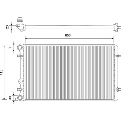 Valeo | Kühler, Motorkühlung | 701541