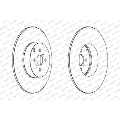 Ferodo | Bremsscheibe | DDF1417C