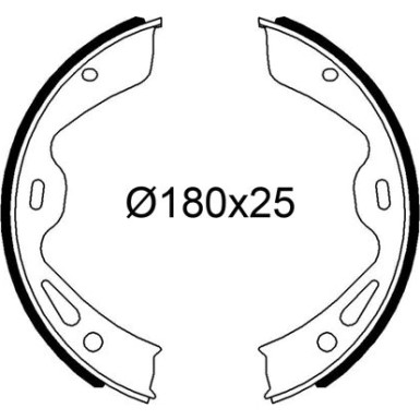 564332 Bremsbackensatz