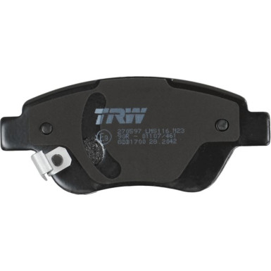 TRW | Bremsbelagsatz, Scheibenbremse | GDB1700