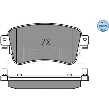 025 225 8818 Bremsbelagsatz, Scheibenbremse MEYLE-ORIGINAL: True to OE.