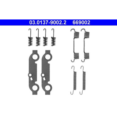 03.0137-9002.2 Zubehörsatz, Feststellbremsbacken