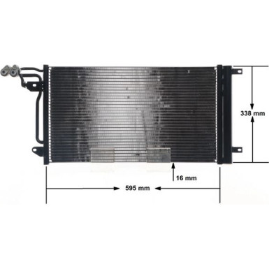 AC 566 000S Kondensator, Klimaanlage BEHR