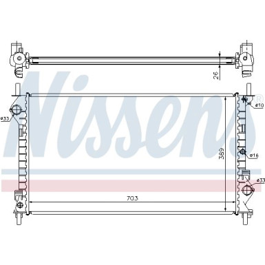 Nissens | Kühler, Motorkühlung | 62021A
