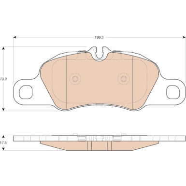 GDB1990 Bremsbelagsatz, Scheibenbremse