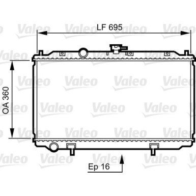 Valeo | Kühler, Motorkühlung | 734736