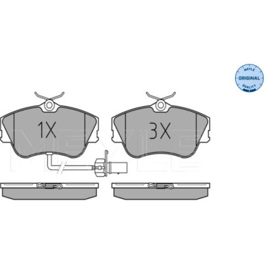 025 234 4519/W Bremsbelagsatz, Scheibenbremse MEYLE-ORIGINAL: True to OE.