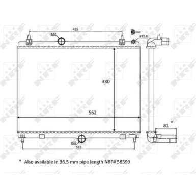 58468 Kühler, Motorkühlung