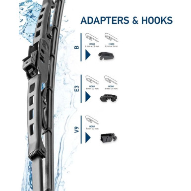 9XW 190 253-181 Wischblatt Metal