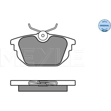 Meyle | Bremsbelagsatz, Scheibenbremse | 025 231 7714
