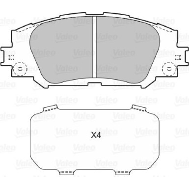 598943 Bremsbelagsatz, Scheibenbremse