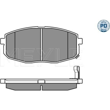 Meyle Bremsbelagsatz, Scheibenbremse MEYLE-PD: Advanced performance and design 025 239 6617/PD