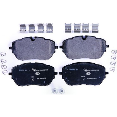 Hella | Bremsbelagsatz, Scheibenbremse | 8DB 355 024-731