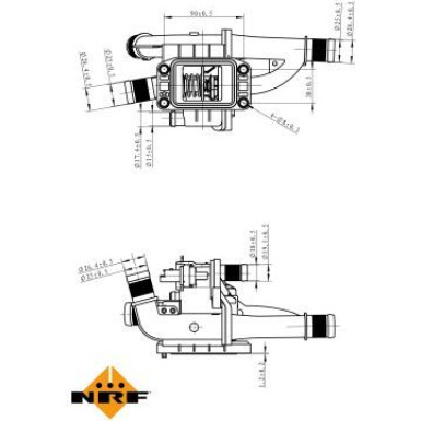 NRF | Thermostat, Kühlmittel | 725163