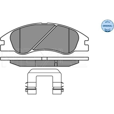 Meyle Bremsbelagsatz, Scheibenbremse MEYLE-ORIGINAL: True to OE 025 242 1817/W
