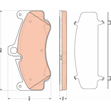 GDB1817 Bremsbelagsatz, Scheibenbremse