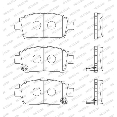 Ferodo Bremsbelagsatz, Scheibenbremse PREMIER ECO FRICTION FDB1392
