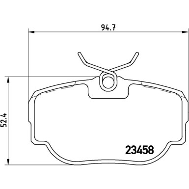 Brembo Bremsbelagsatz, Scheibenbremse PRIME LINE P 44 009
