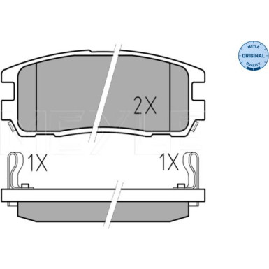 025 218 7514/W Bremsbelagsatz, Scheibenbremse MEYLE-ORIGINAL: True to OE.