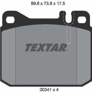 Textar Bremsbelagsatz, Scheibenbremse Q+ 2034110