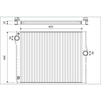 Valeo | Kühler, Motorkühlung | 701172
