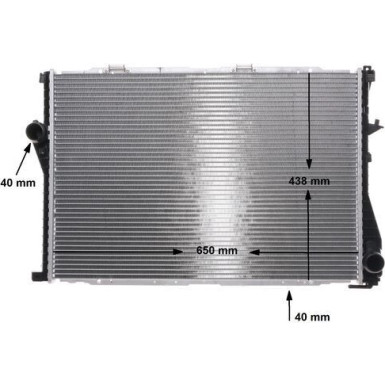 CR 295 000S Kühler, Motorkühlung BEHR