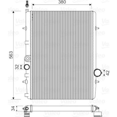 Valeo | Kühler, Motorkühlung | 732906