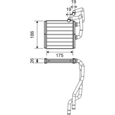 811511 Wärmetauscher, Innenraumheizung