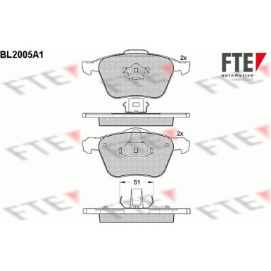 9010590 Bremsbelagsatz, Scheibenbremse