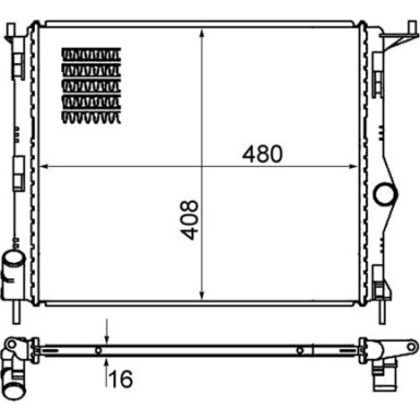 Mahle | Kühler, Motorkühlung | CR 1765 000S Mahle | Kühler, Motorkühlung | CR 1765 000S
