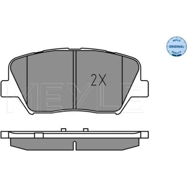 Meyle Bremsbelagsatz, Scheibenbremse MEYLE-ORIGINAL: True to OE 025 257 5717