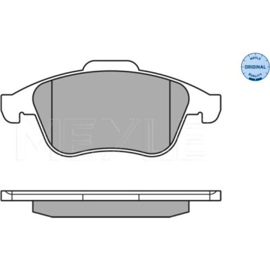 025 247 1018 Bremsbelagsatz, Scheibenbremse MEYLE-ORIGINAL: True to OE.