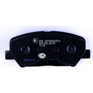 Hella | Bremsbelagsatz, Scheibenbremse | 8DB 355 020-591
