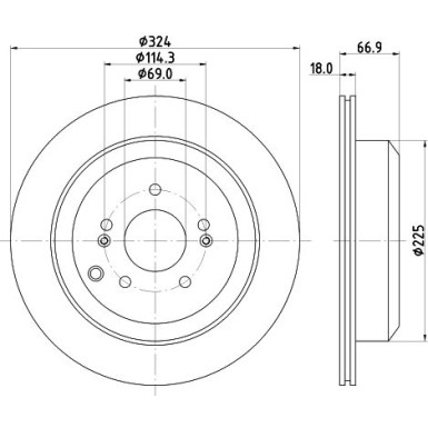 Hella | Bremsscheibe | 8DD 355 118-531