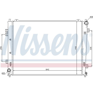 Nissens | Kühler, Motorkühlung | 66684