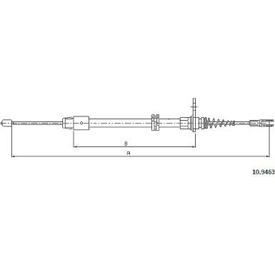 10.9463 Seilzug, Feststellbremse