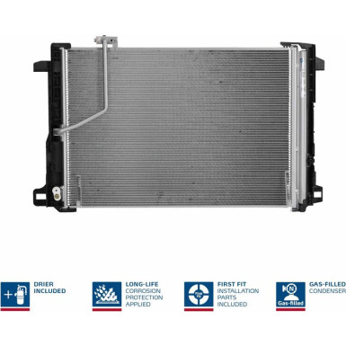 940035 Kondensator, Klimaanlage ** FIRST FIT ** 940035 Kondensator, Klimaanlage ** FIRST FIT **