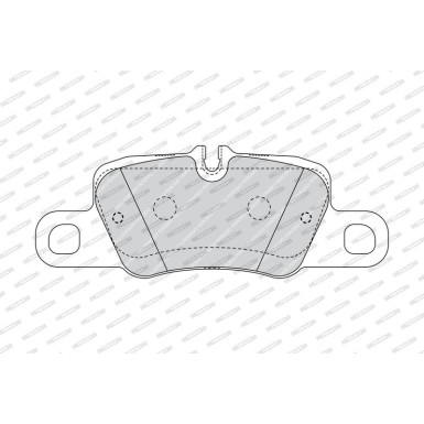 Ferodo | Bremsbelagsatz, Scheibenbremse | FDB4713
