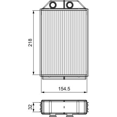 811530 Wärmetauscher, Innenraumheizung
